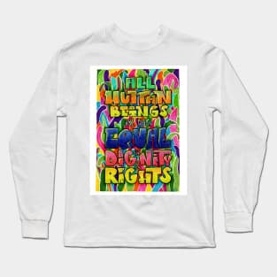 Art 1 We are all equal Long Sleeve T-Shirt